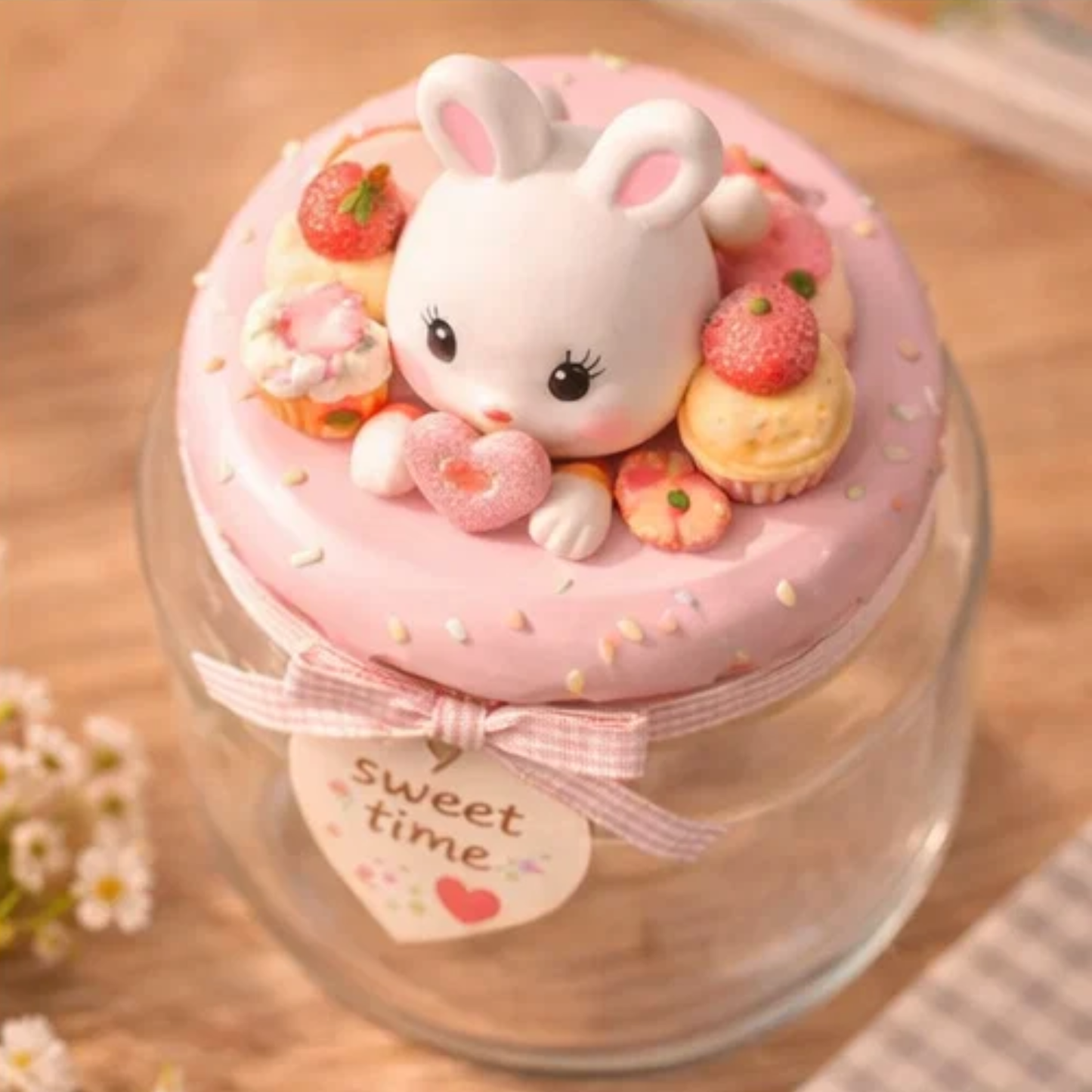Sweet Time Bunny Dessert Storage Jar