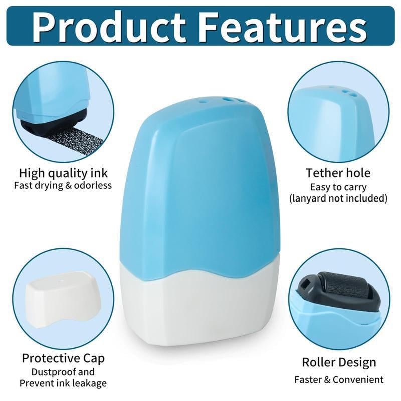 Privacy Protection Security Roller Stamp — Address & Billing Info Blocker