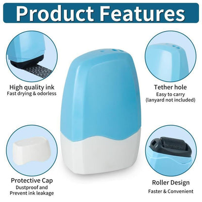 Privacy Protection Security Roller Stamp — Address & Billing Info Blocker