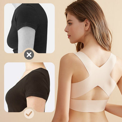Posture Bra Front Closure Cross-Back Wireless