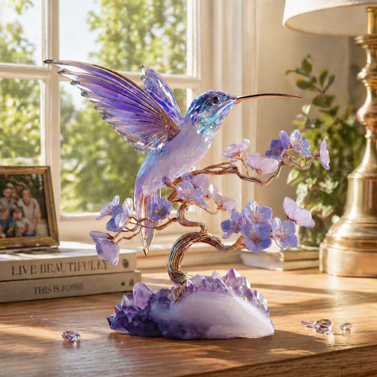 Stunning Amethyst Styled Hummingbird