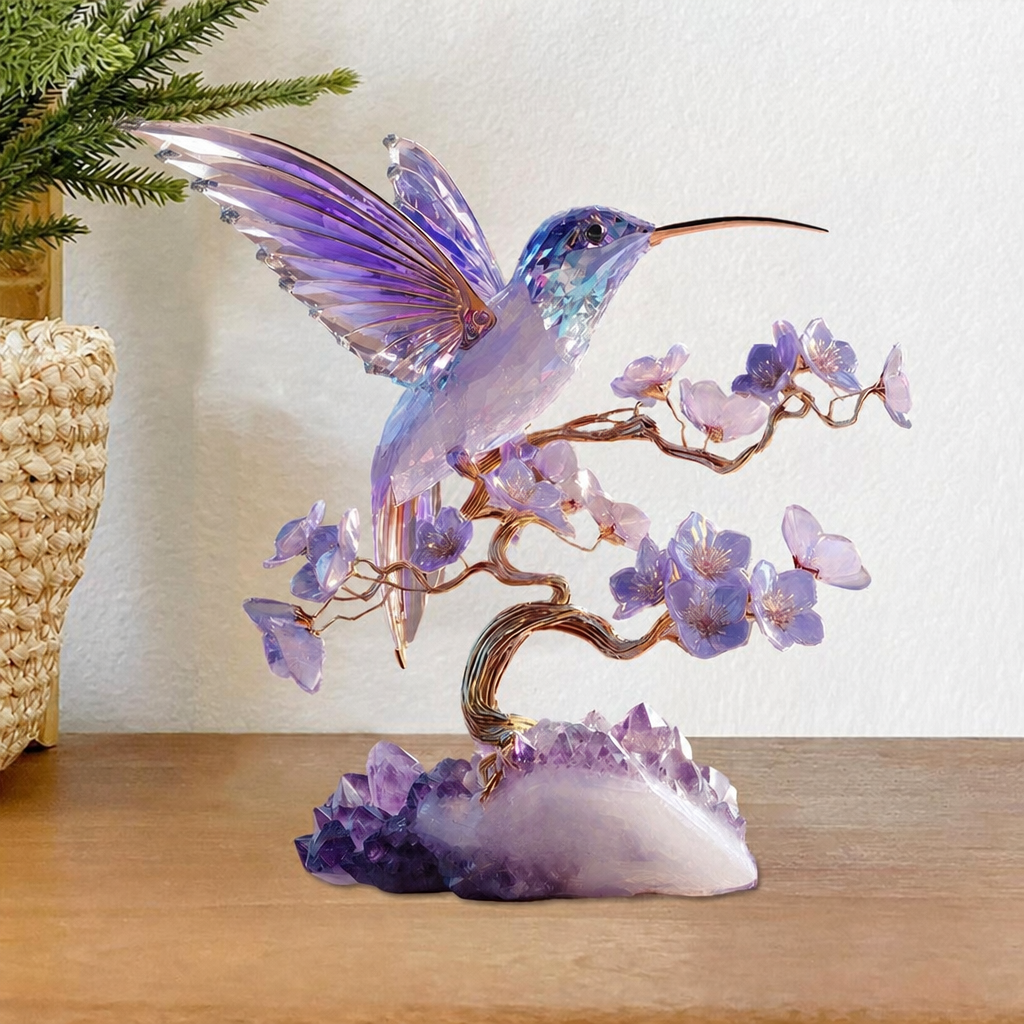 Stunning Amethyst Styled Hummingbird