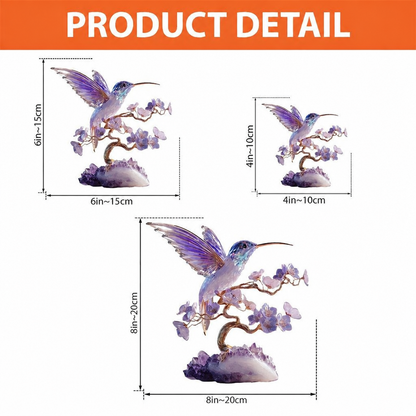 Stunning Amethyst Styled Hummingbird