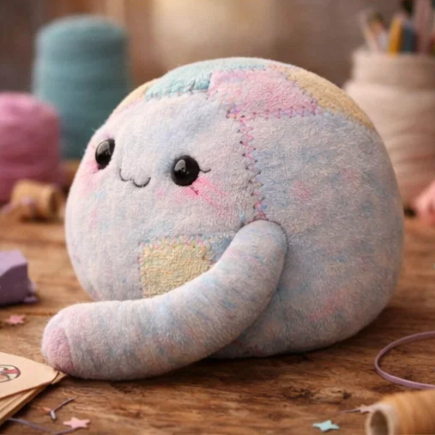 Kawaii Patchwork Cat