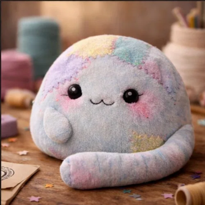 Kawaii Patchwork Cat