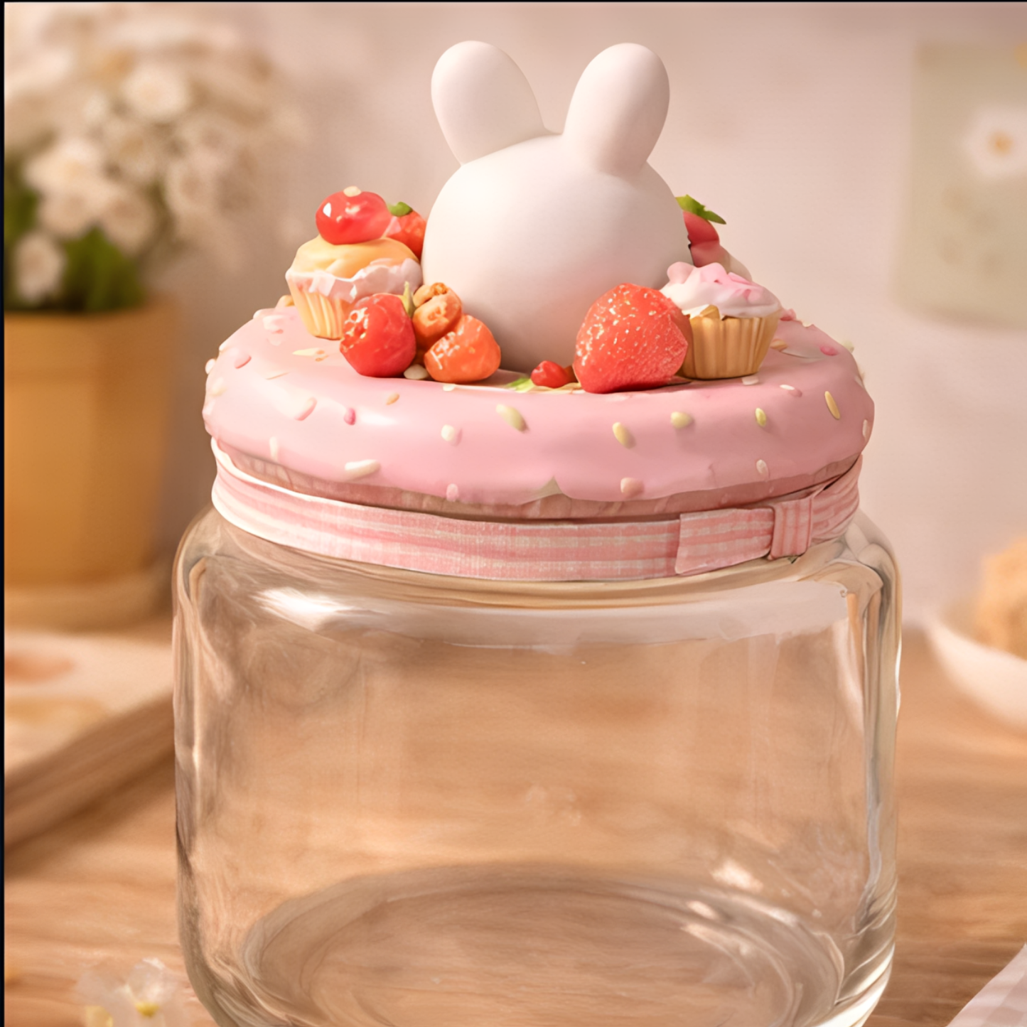 Sweet Time Bunny Dessert Storage Jar