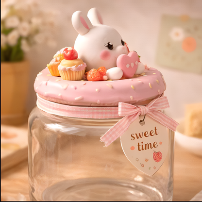 Sweet Time Bunny Dessert Storage Jar