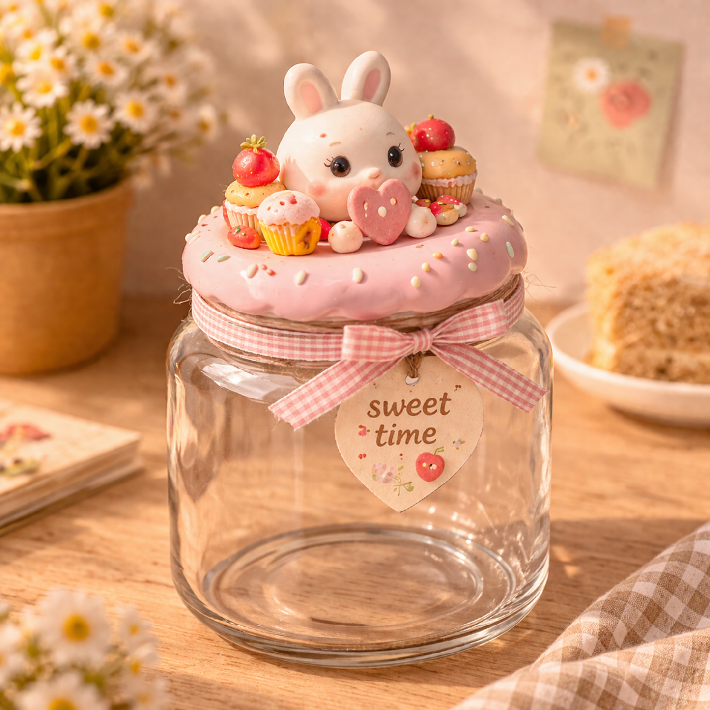 Sweet Time Bunny Dessert Storage Jar