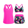 Three Piece Tankini with Shorts