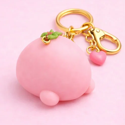 Strawberry Mochi Keychain