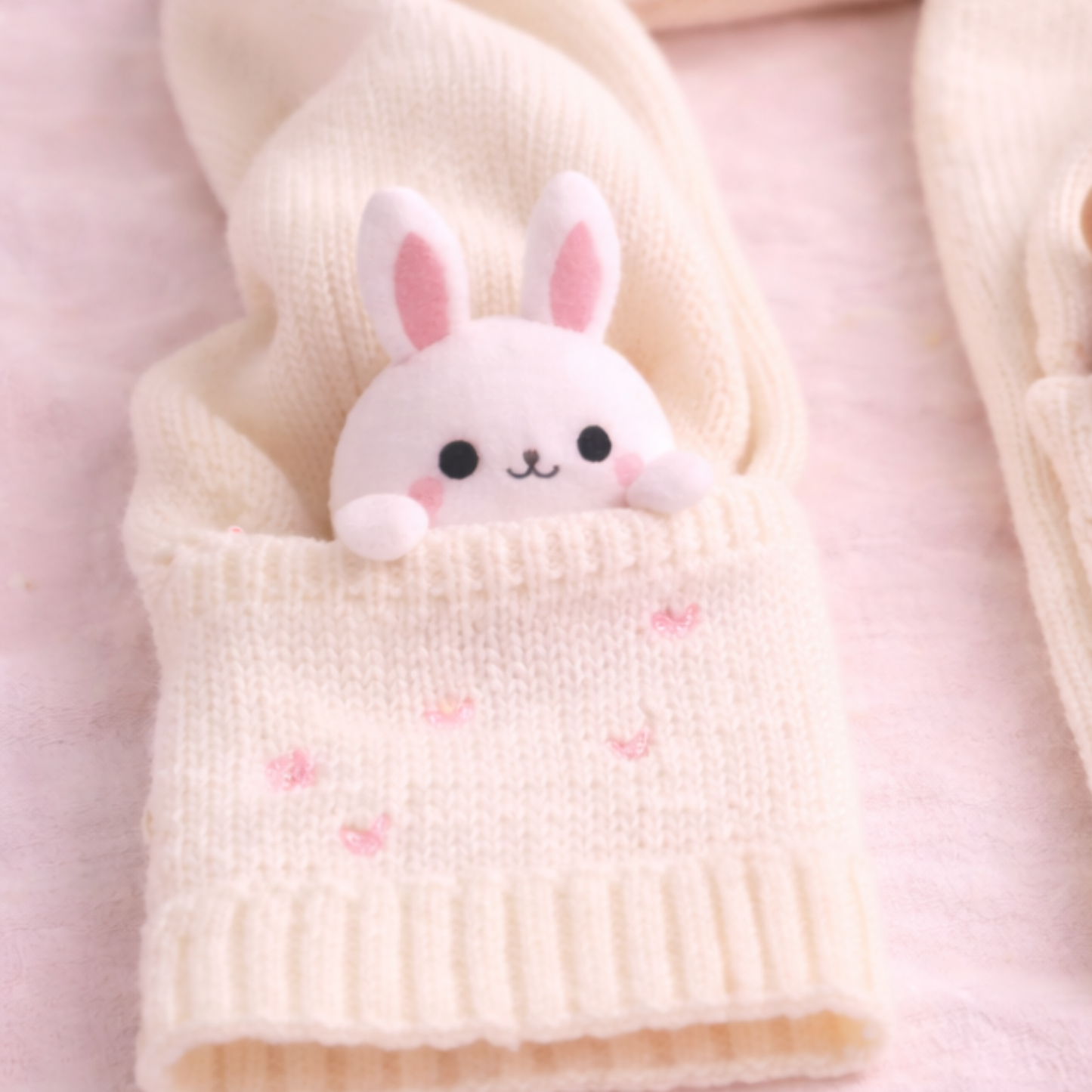 Kawaii Pocket Plush Scarf