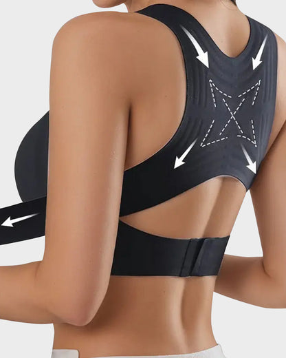 Posture Bra Front Closure Cross-Back Wireless