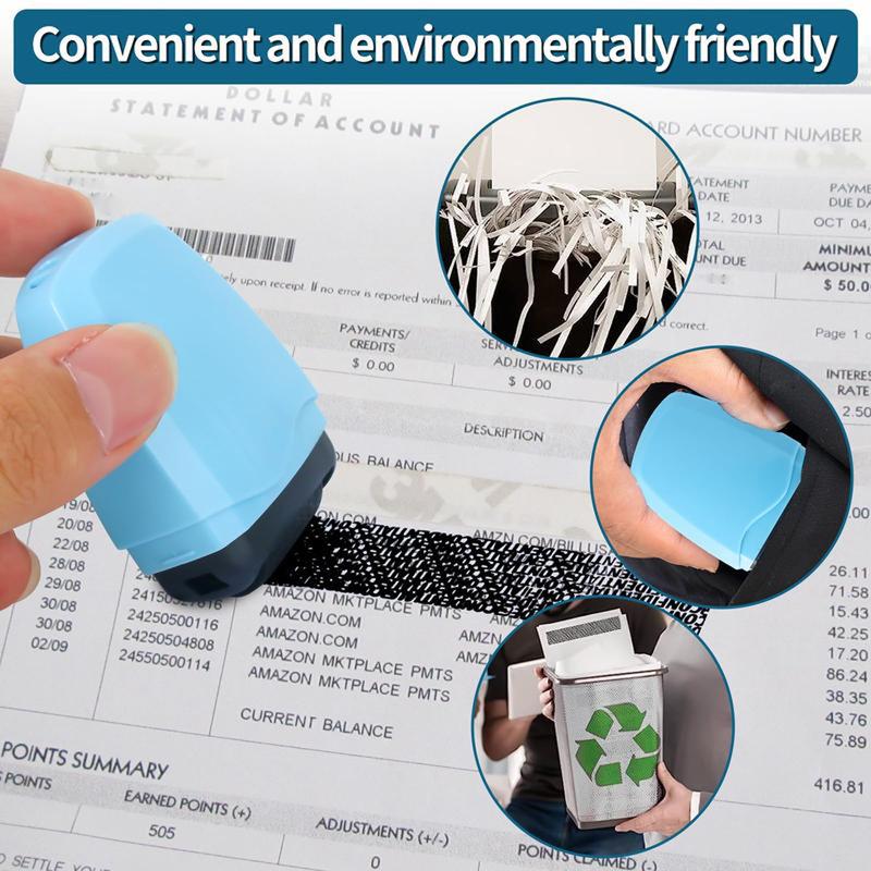 Privacy Protection Security Roller Stamp — Address & Billing Info Blocker