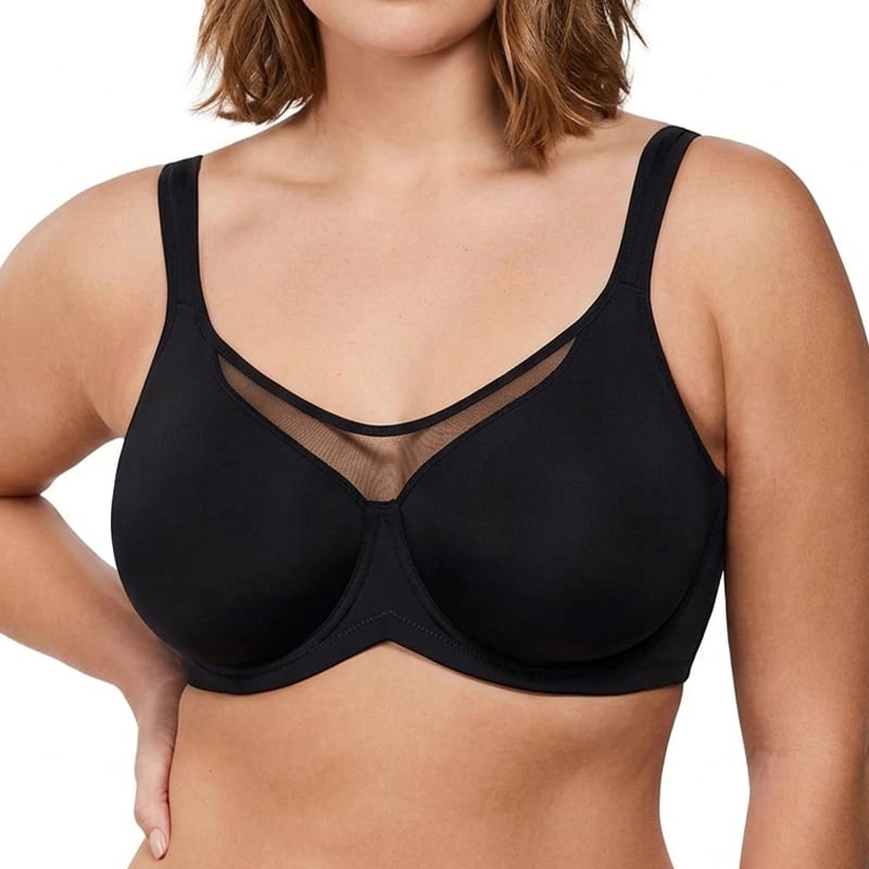 Women's Elegant Sheer Full Coverage Bra