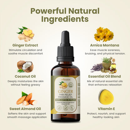 Myrhzen Ginger Pain Relief Massage Oil