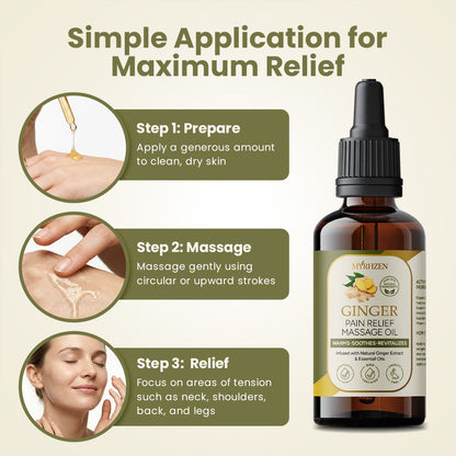 Myrhzen Ginger Pain Relief Massage Oil