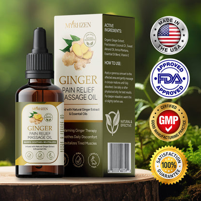 Myrhzen Ginger Pain Relief Massage Oil